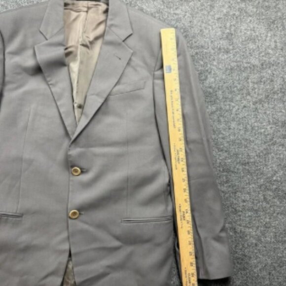 Armani Collezioni Blazer Mens 40R Gray Wool Made In Italy Neiman Marcus Designer - Picture 7 of 10